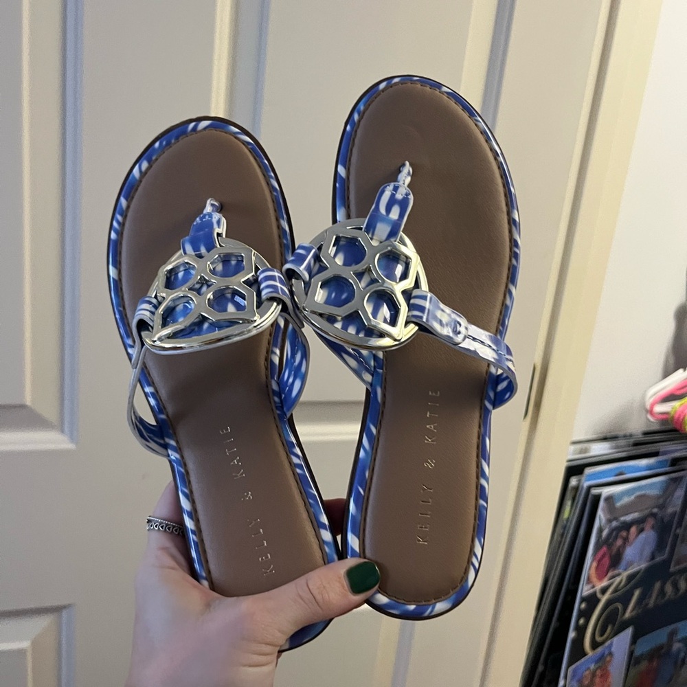 Sandals.